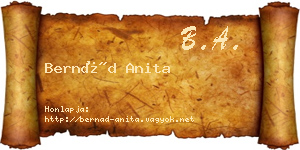 Bernád Anita névjegykártya
